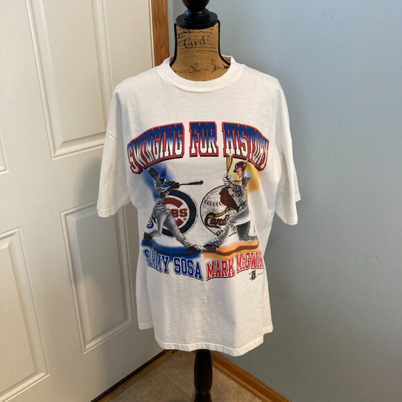 Chicago Cubs Shirt Sammy Sosa & Mark McGwire Vintage Collectible!